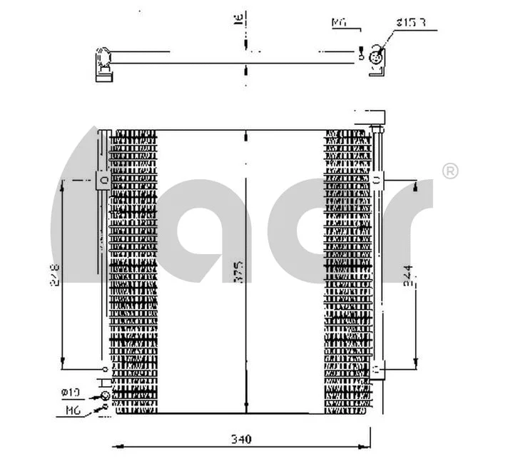 Condenser, air conditioning