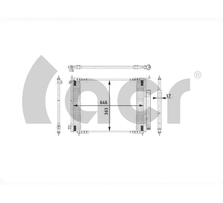 Condenser, air conditioning (300609)