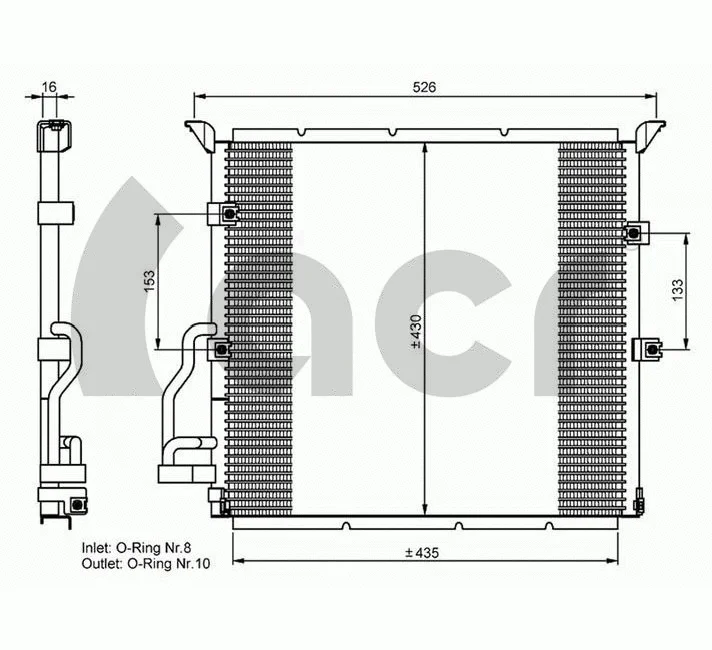 Condenser, air conditioning (300605)