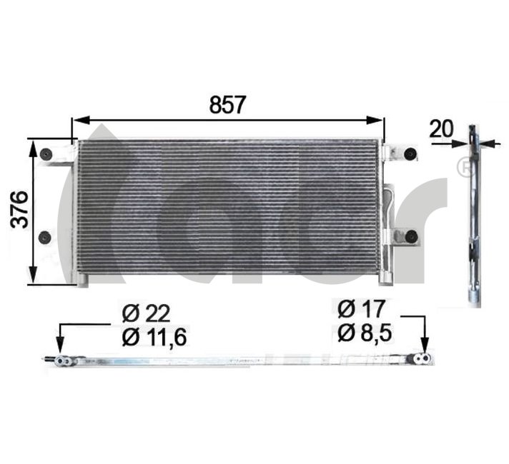 Condenser, air conditioning (300812)