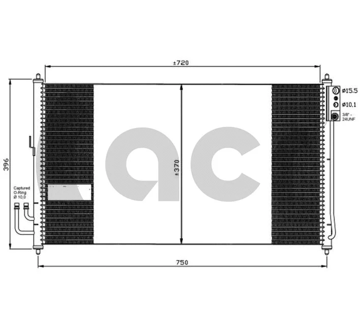 Condenser, air conditioning (300689)