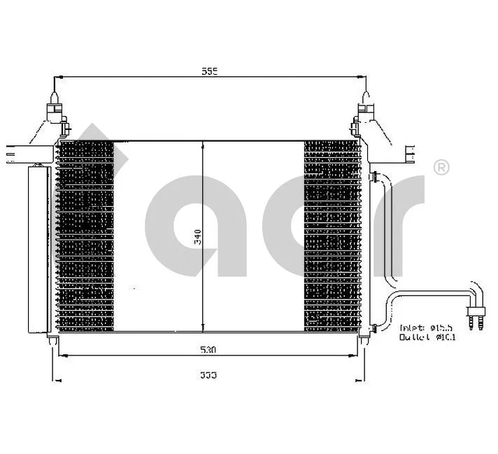 Condenser, air conditioning (300538)