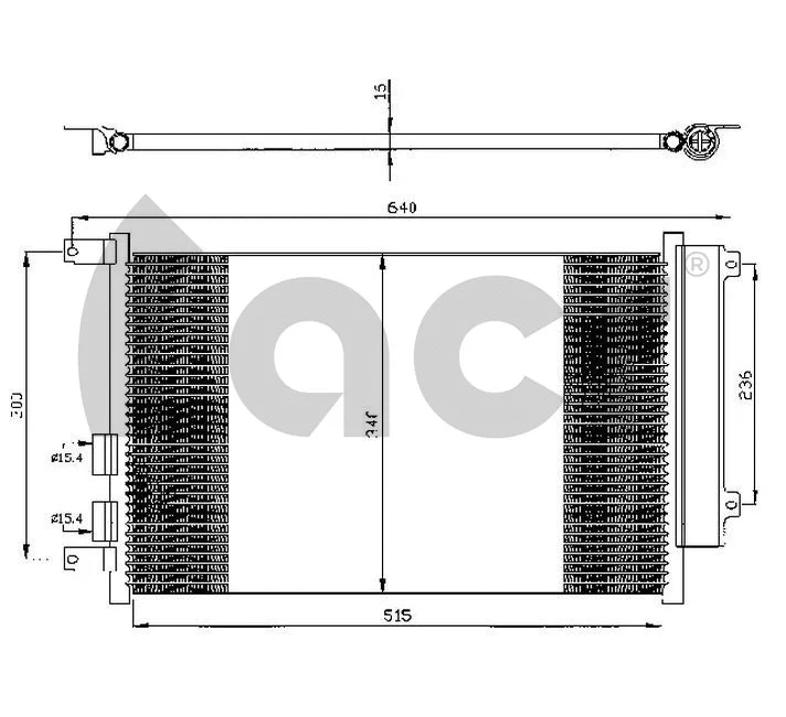 Condenser, air conditioning (300541)