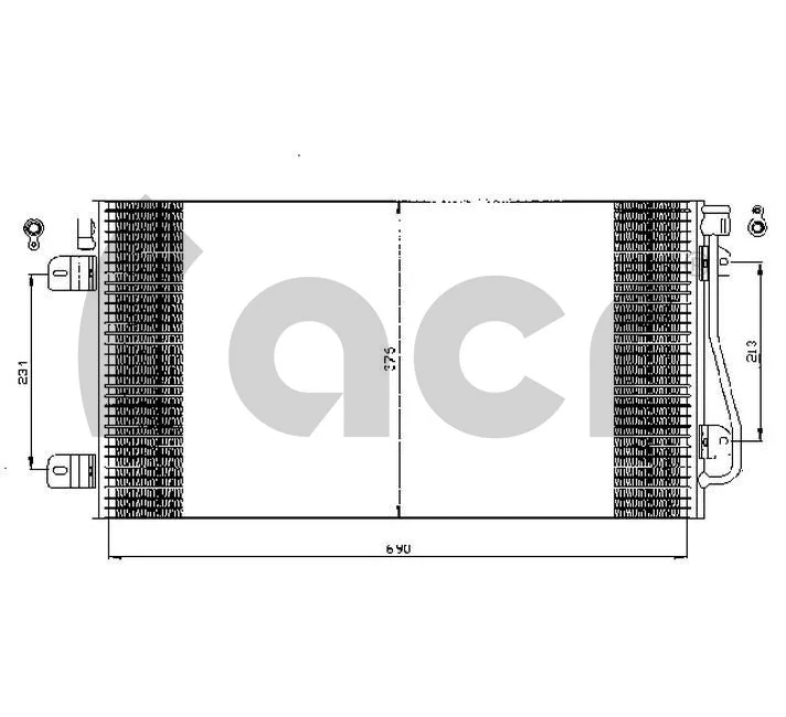 Condenser, air conditioning (300529)
