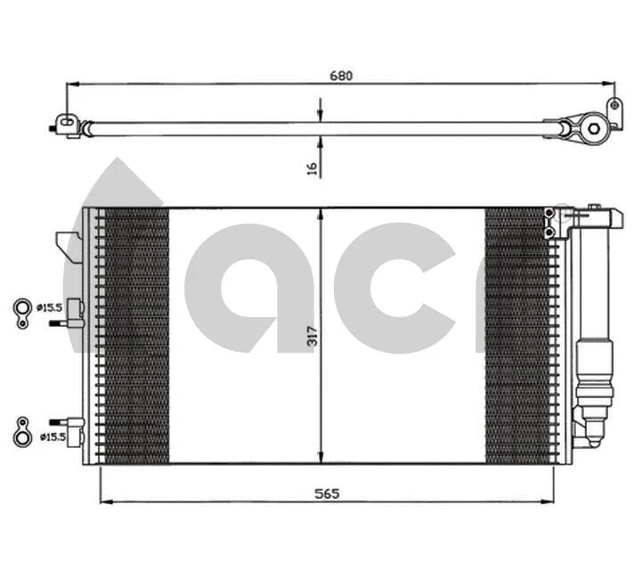 Condenser, air conditioning (300578)