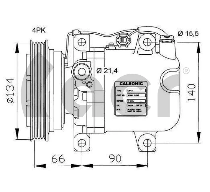 Compressor, air conditioning