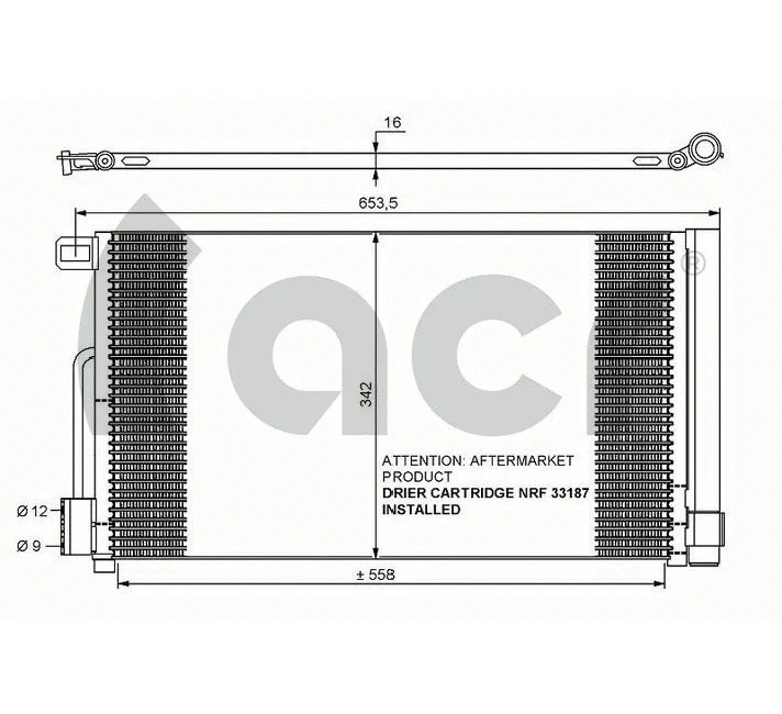 Condenser, air conditioning (300631)