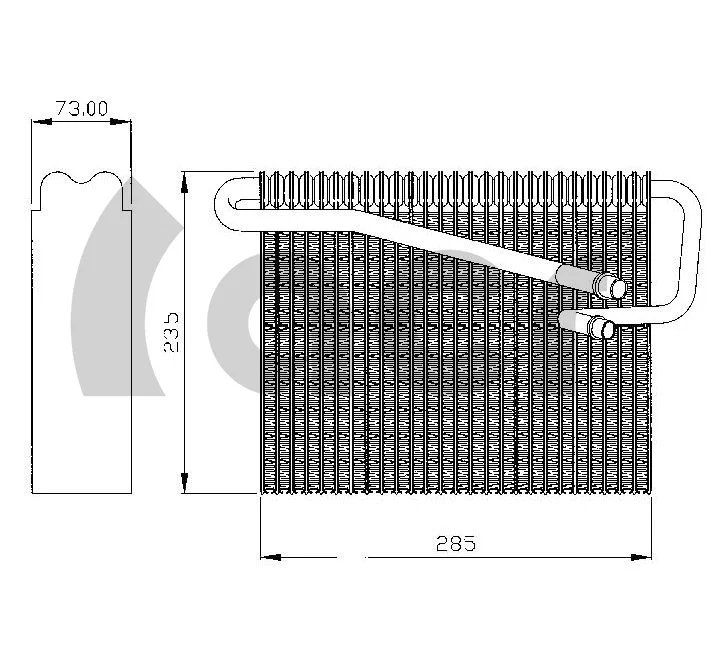 Evaporator, air conditioning (310140)