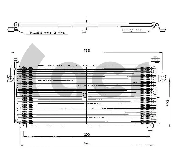 Condenser, air conditioning (300323)