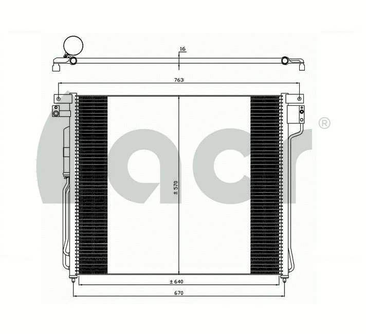 Condenser, air conditioning (300616)