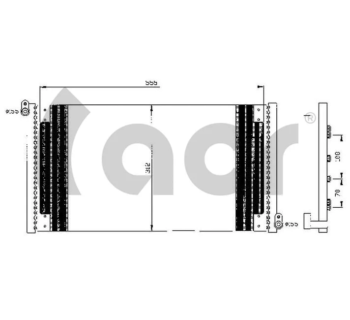 Condenser, air conditioning (300540)
