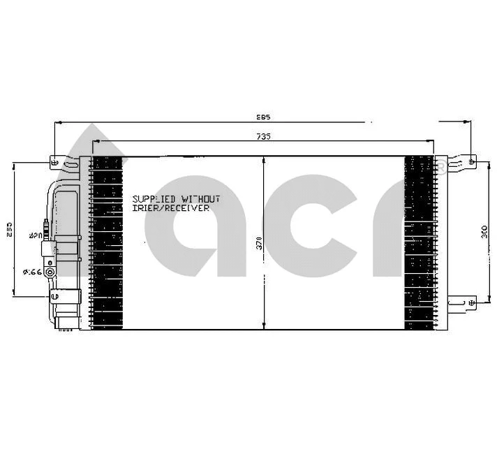 Condenser, air conditioning (300551)