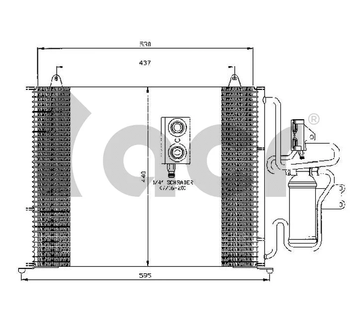 Condenser, air conditioning (300457)