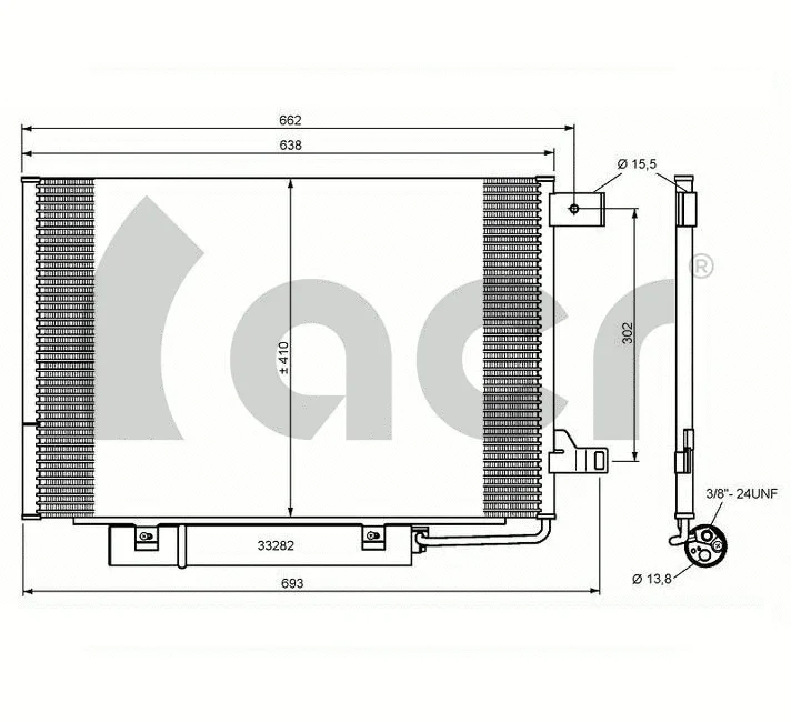 Condenser, air conditioning (300651)