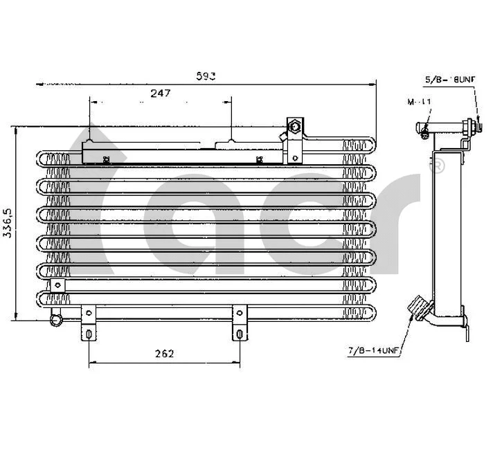 Condenser, air conditioning
