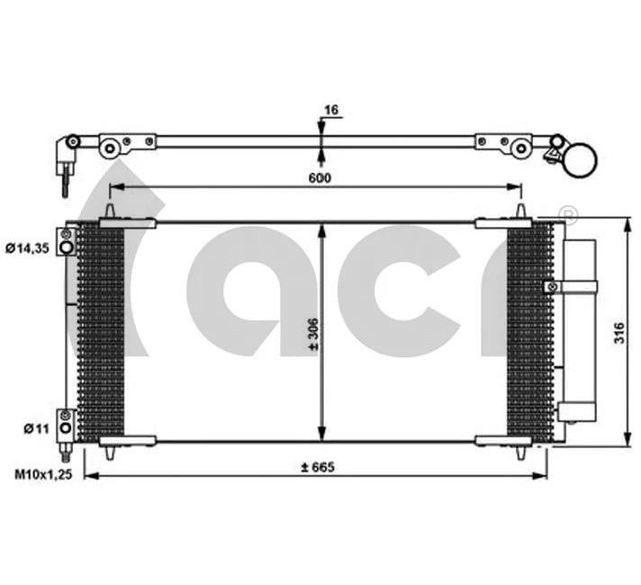 Condenser, air conditioning (300679)