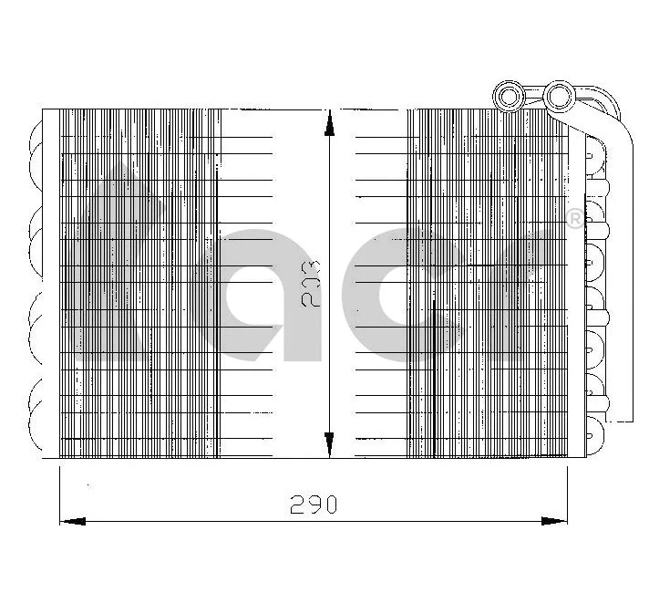 Evaporator, air conditioning (310040)