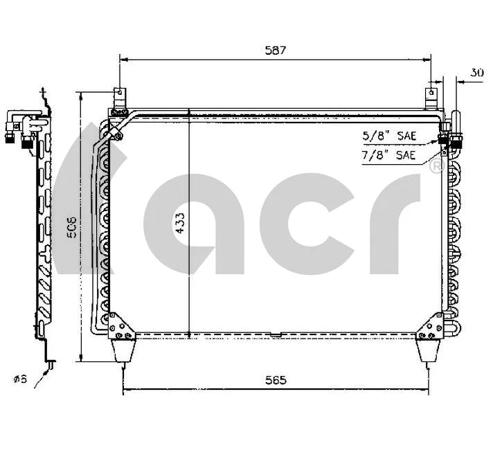 Condenser, air conditioning (300104)