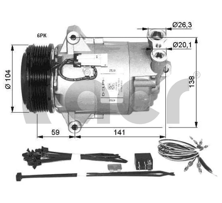 Compressor, air conditioning (133150)