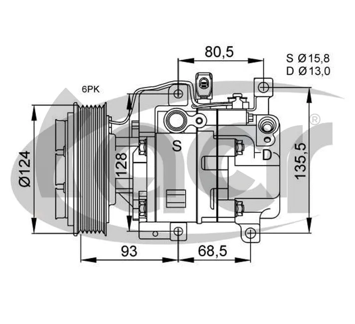 Compressor, air conditioning (134630)