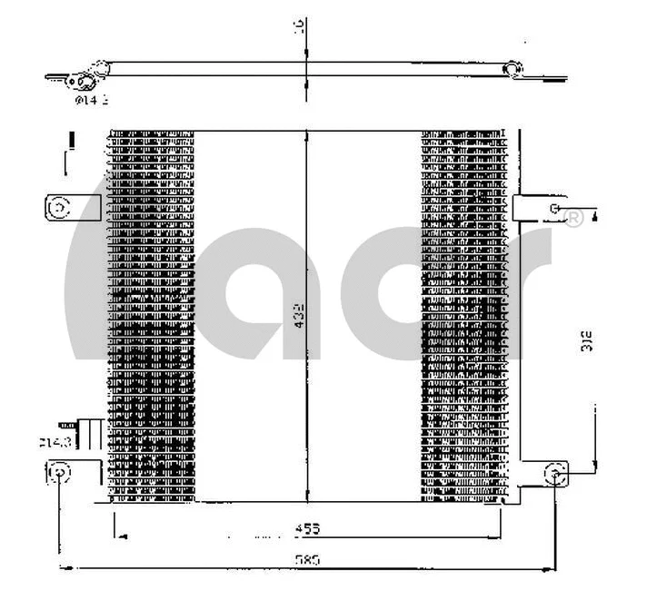 Condenser, air conditioning (300393)