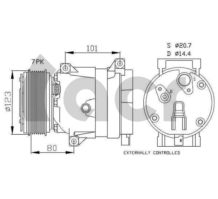 Compressor, air conditioning