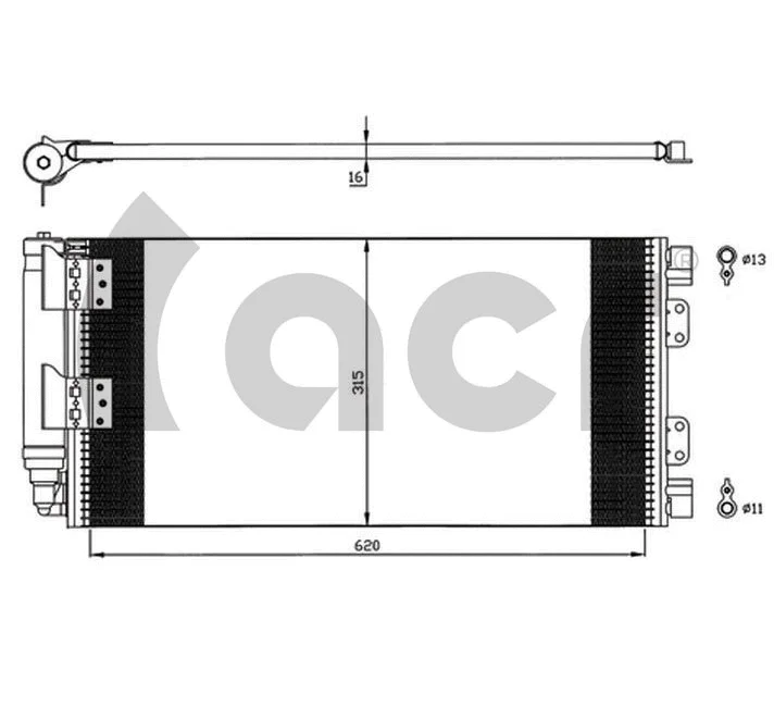 Condenser, air conditioning (300597)
