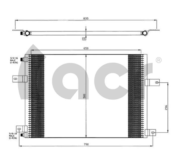 Condenser, air conditioning (300630)