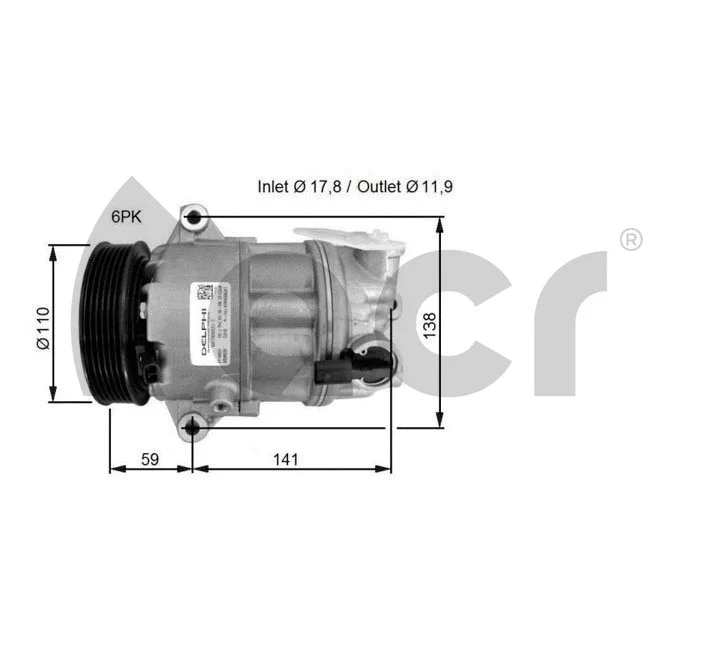 Compressor, air conditioning (133214)