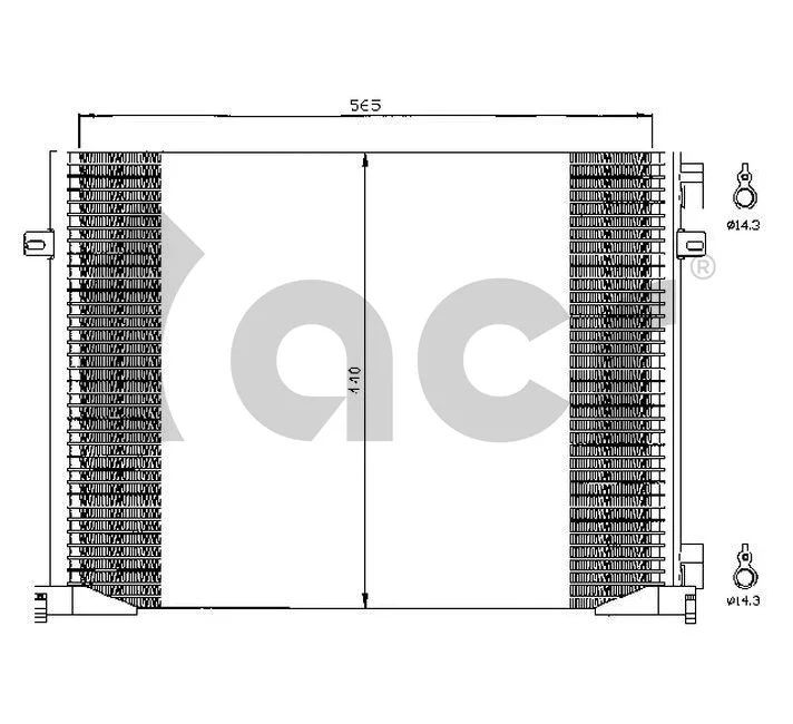 Condenser, air conditioning (300527)