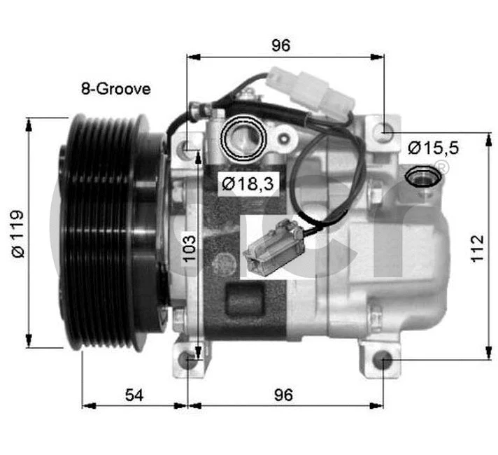 Compressor, air conditioning (134616)
