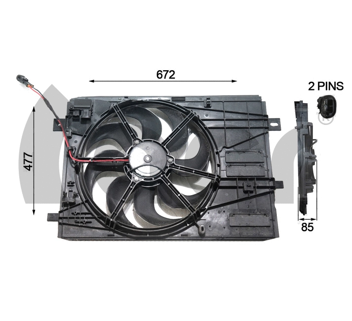 Fan, engine cooling (330607)