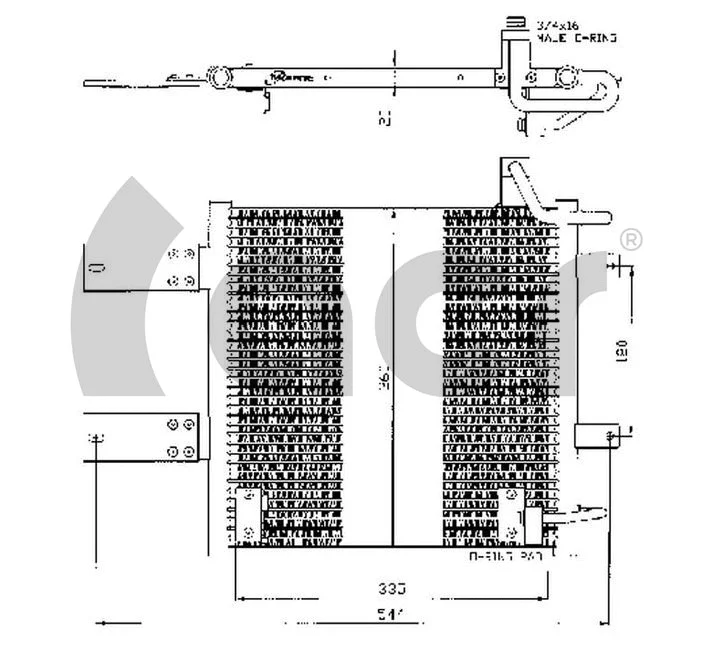 Condenser, air conditioning (300396)