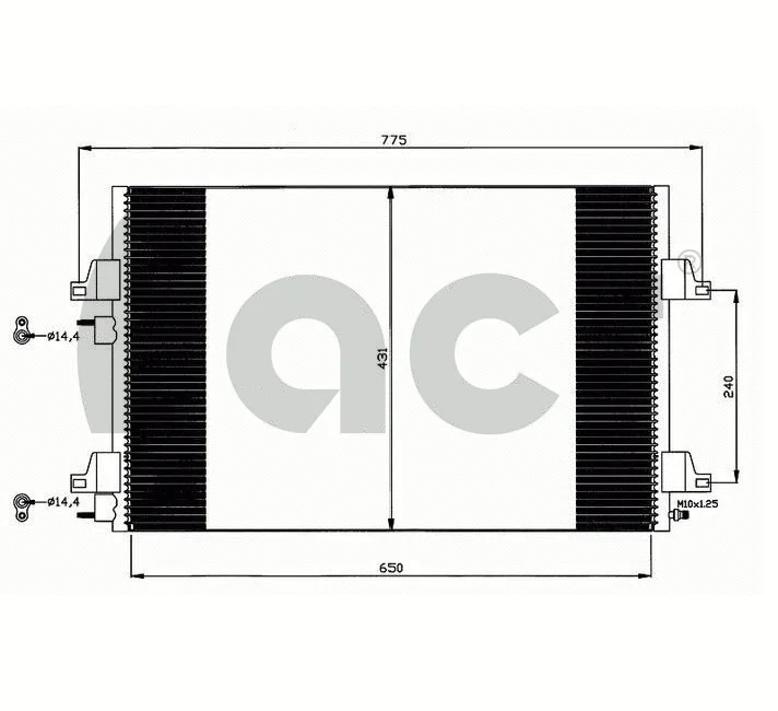 Condenser, air conditioning (300622)