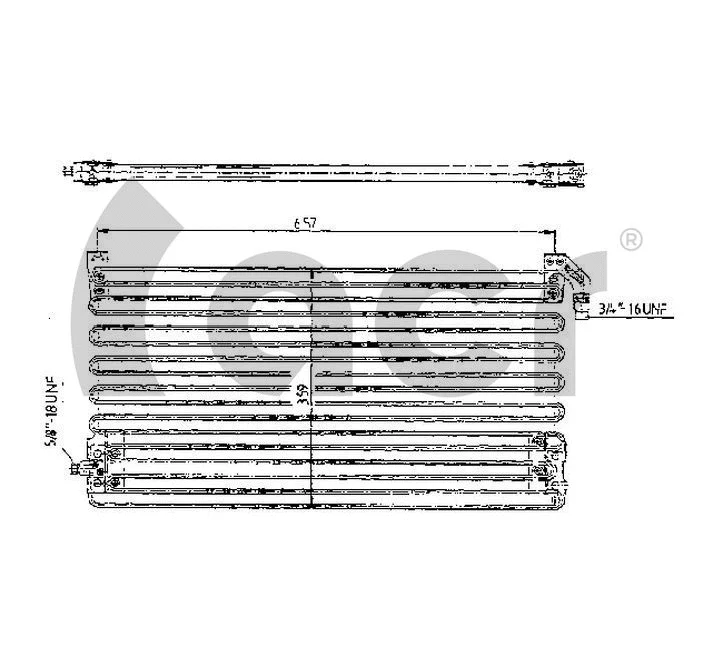 Condenser, air conditioning (300142)