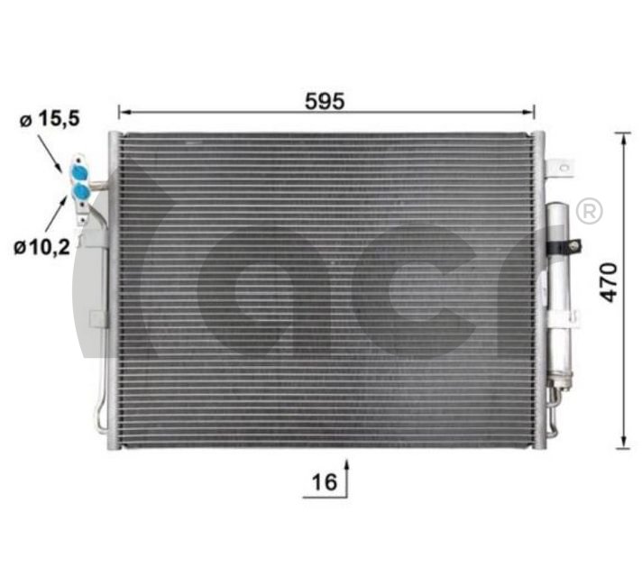 Condenser, air conditioning (300805)