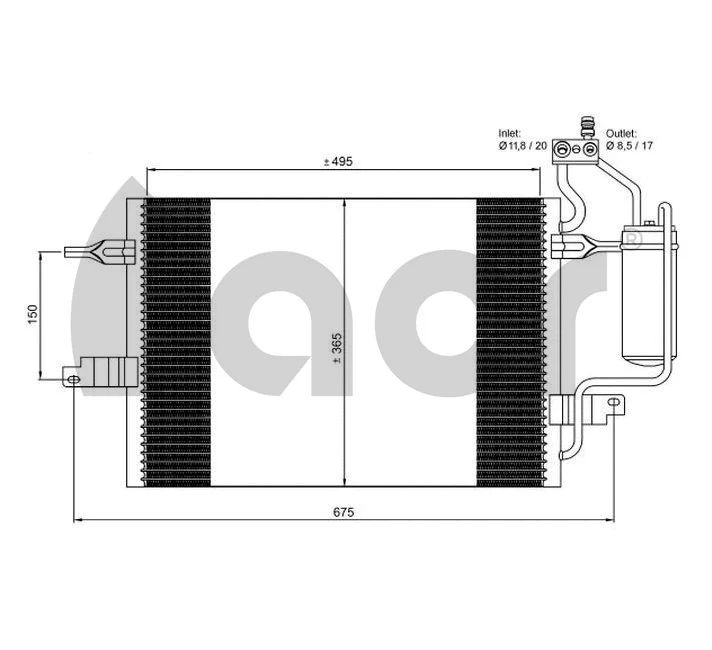 Condenser, air conditioning (300693)