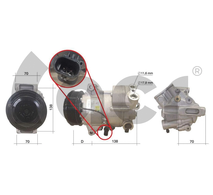 Compressor, air conditioning