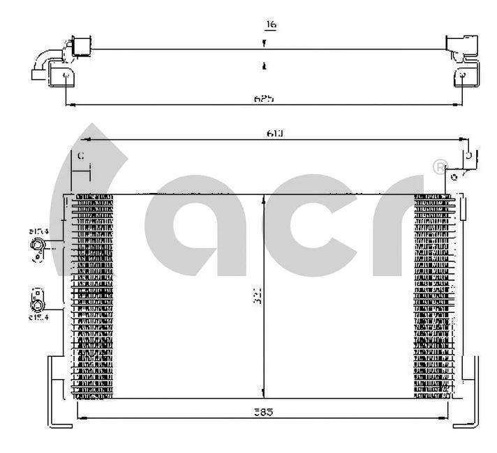 Condenser, air conditioning (300478)