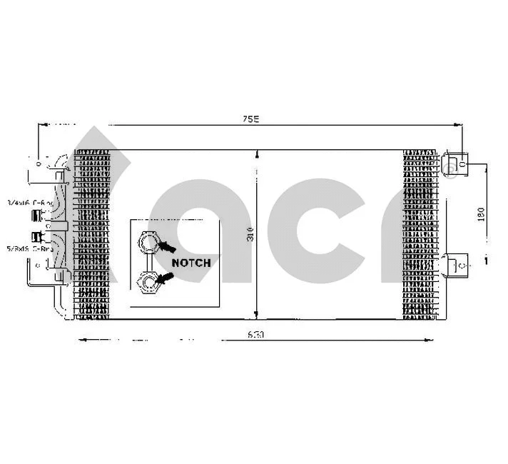 Condenser, air conditioning (300200)