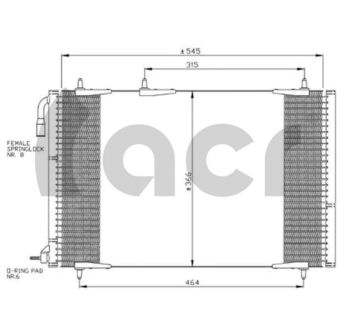 Condenser, air conditioning (300097)