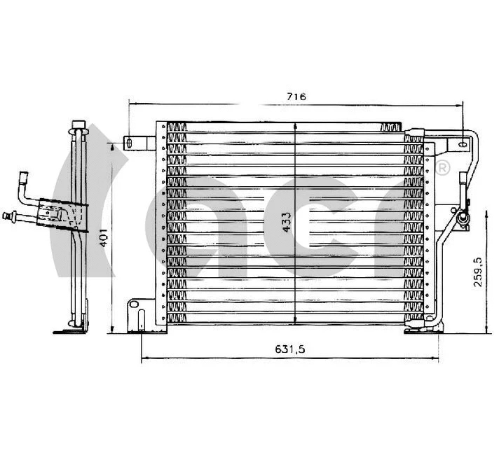Condenser, air conditioning (300064)
