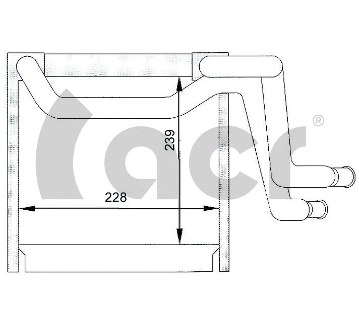 Evaporator, air conditioning (310031)