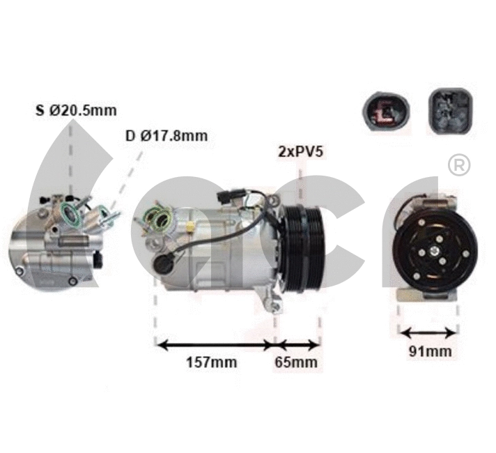 Compressor, air conditioning