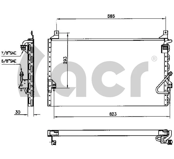 Condenser, air conditioning (300106)