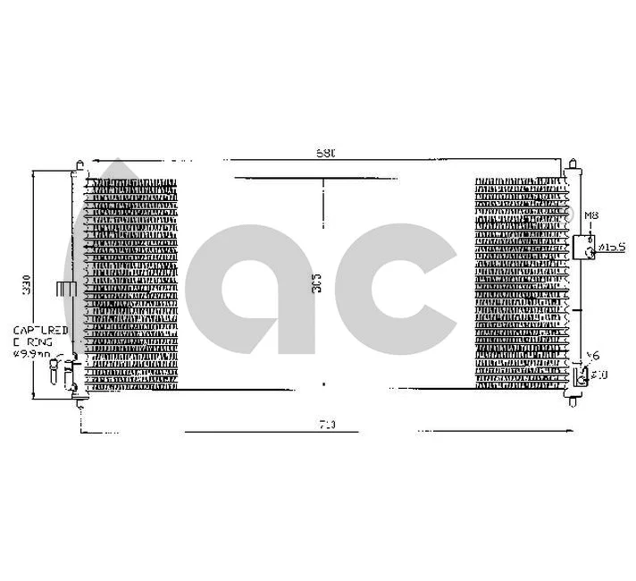 Condenser, air conditioning (300482)