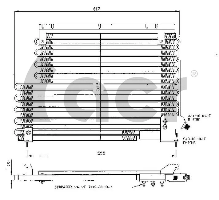 Condenser, air conditioning (300203)