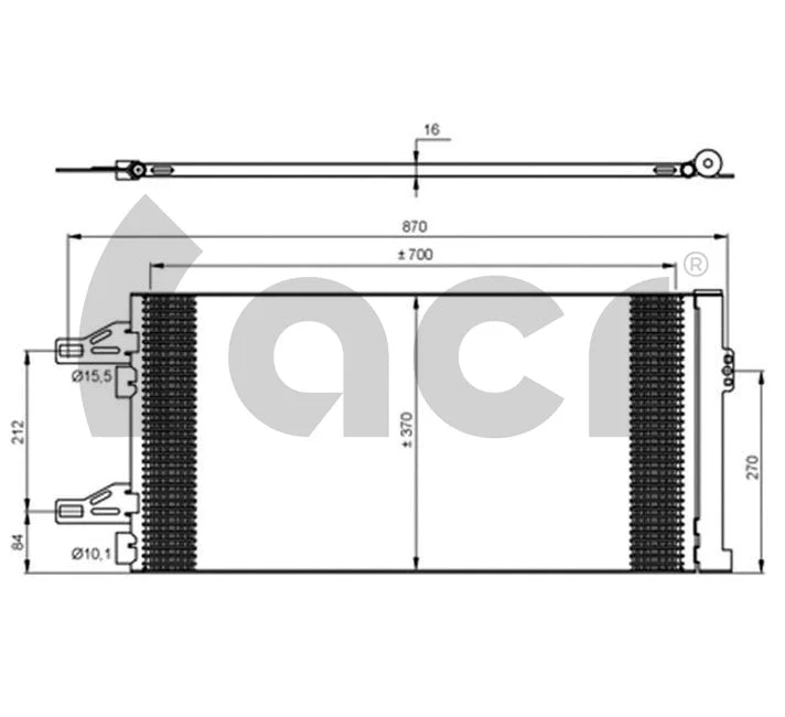 Condenser, air conditioning (300688)