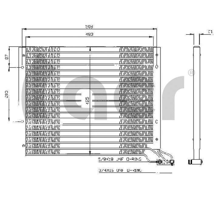 Condenser, air conditioning (300309)