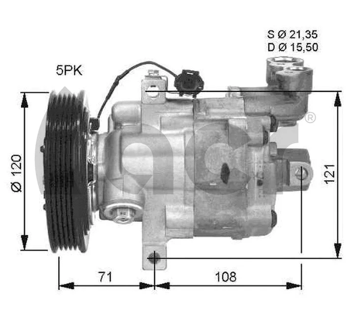 Compressor, air conditioning (134528)
